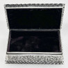 Impressive Victorian Sterling Silver Jewellery or Trinket Box