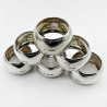 Smart Boxed Set of Six Edwardian Sterling Silver Napkin Rings