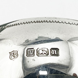 Smart Boxed Set of Six Edwardian Sterling Silver Napkin Rings