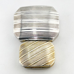 Large Samuel Pemberton Georgian Sterling Silver Vinaigrette