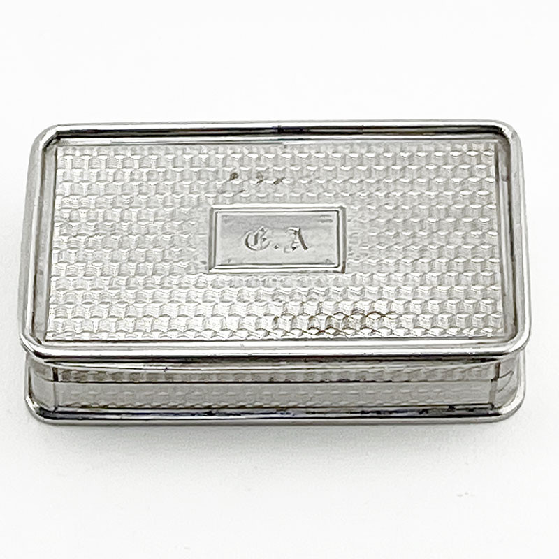 Slightly Larger Nathaniel Mills Sterling Silver Vinaigrette (1836)