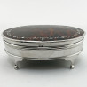 Large Mappin & Webb Tortoiseshell and Sterling Silver Jewellery or Trinket Box