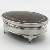 Large Mappin & Webb Tortoiseshell and Sterling Silver Jewellery or Trinket Box