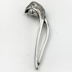 Asprey Silver Plated Pair of Parrot Head Nut Crackers (c.1900)