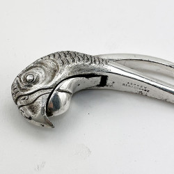 Asprey Silver Plated Pair of Parrot Head Nut Crackers