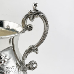 Large Victorian Silver Plated Trophy Cup