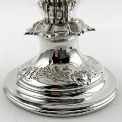 Large Victorian Silver Plated Trophy Cup