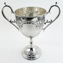 Impressive Vase Shaped Victorian Silver Plated Trophy Cup (c.1895)