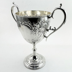 Impressive Vase Shaped Victorian Silver Plated Trophy Cup