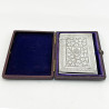 Boxed Victorian Sterling Silver Visiting Card Case (1885)