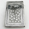 Boxed Victorian Sterling Silver Visiting Card Case