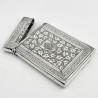 Boxed Victorian Sterling Silver Visiting Card Case