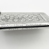 Boxed Victorian Sterling Silver Visiting Card Case