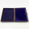 Boxed Victorian Sterling Silver Visiting Card Case
