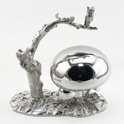 Rare and Unusual Novelty Victorian Silver Plated Table Bell