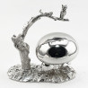 Rare and Unusual Novelty Victorian Silver Plated Table Bell