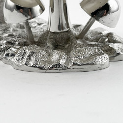 Rare and Unusual Novelty Victorian Silver Plated Table Bell