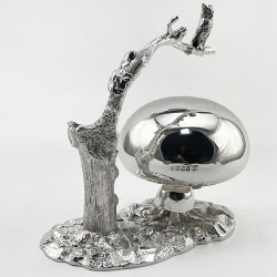 Rare and Unusual Novelty Victorian Silver Plated Table Bell