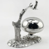 Rare and Unusual Novelty Victorian Silver Plated Table Bell