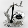 Rare and Unusual Novelty Victorian Silver Plated Table Bell (c.1890)