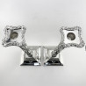 Substantial Pair Silver Plated Candlesticks with Corinthian Style Capitals