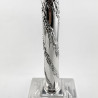 Substantial Pair Silver Plated Candlesticks with Corinthian Style Capitals