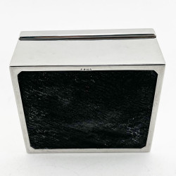 Silver Plated Trinket or Cigarette Box with Figural Greyhound