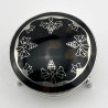 Pretty Tortoiseshell and Sterling Silver Jewellery or Trinket Box