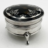 Pretty Tortoiseshell and Sterling Silver Jewellery or Trinket Box
