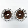 Decorative Pair of Old Sheffield Plate Coasters
