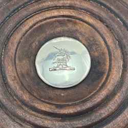 Decorative Pair of Old Sheffield Plate Coasters