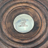 Decorative Pair of Old Sheffield Plate Coasters