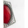 Victorian Sterling Silver Photo Frame with Heart Shaped Window
