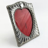 Victorian Sterling Silver Photo Frame with Heart Shaped Window (1896)