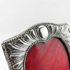 Victorian Sterling Silver Photo Frame with Heart Shaped Window