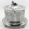Good Quality Oval Victorian Silver Plated Biscuit or Trinket Box (c.1890)