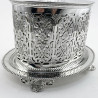 Good Quality Oval Victorian Silver Plated Biscuit or Trinket Box