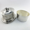 Good Quality Oval Victorian Silver Plated Biscuit or Trinket Box