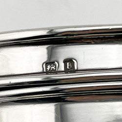 Round Tortoiseshell and Sterling Silver Jewellery or Trinket Box