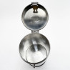 Stylish Plain Late Victorian Silver Plated Campaign Canister