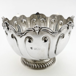 Late Victorian Sterling Silver Monteith Style Bowl (1901)