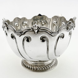 Late Victorian Sterling Silver Monteith Style Bowl
