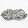 Victorian William Comyns Cast Sterling Silver Belt Buckle or Nurses Buckle (1898)