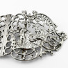 Victorian William Comyns Cast Sterling Silver Belt Buckle or Nurses Buckle