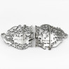 Victorian William Comyns Cast Sterling Silver Belt Buckle or Nurses Buckle