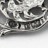 Victorian William Comyns Cast Sterling Silver Belt Buckle or Nurses Buckle