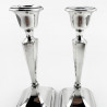 Smart Pair of Chester Sterling Silver Candlesticks