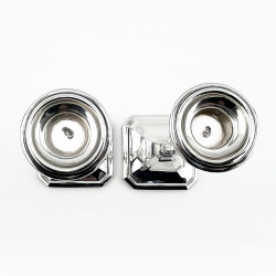 Smart Pair of Chester Sterling Silver Candlesticks