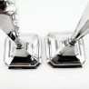 Smart Pair of Chester Sterling Silver Candlesticks