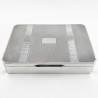 Smart Art Deco Style Sterling Silver Trinket or Cigarette Box (1955)